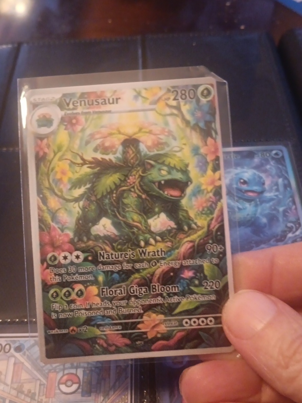 Venusaur Full Art Card – Green
